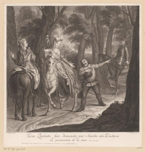 Don Quixote Asks Sancho to Ask the Duchess for Permission to See Her