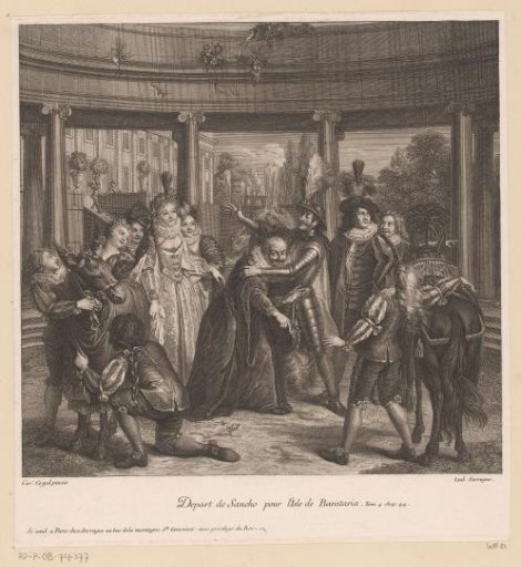 Departure of Sancho to the Island of Barataria