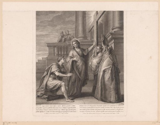 Helena and Emperor Constantine with the Cross