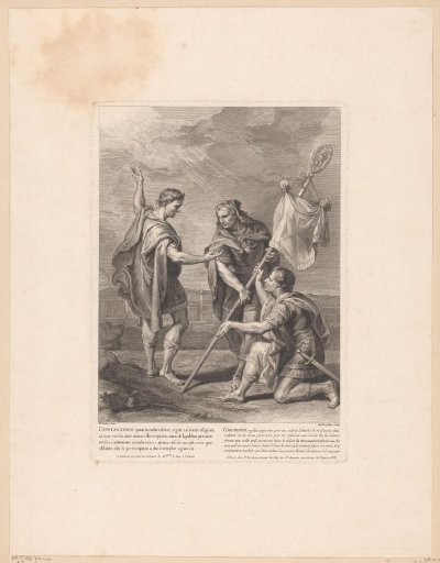 Emperor Constantine Having the Standard Brought to Him by a Soldier