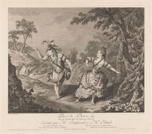 Dauberval and Mademoiselle Allard Dancing in a Wood