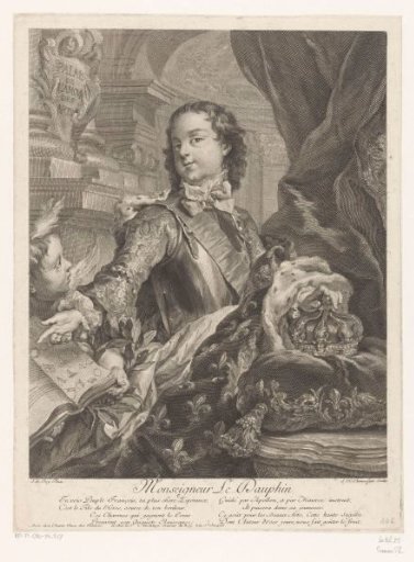 Portrait of a young Louis, Dauphin of France