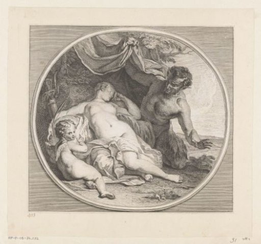 Sleeping Venus Spied by a Satyr