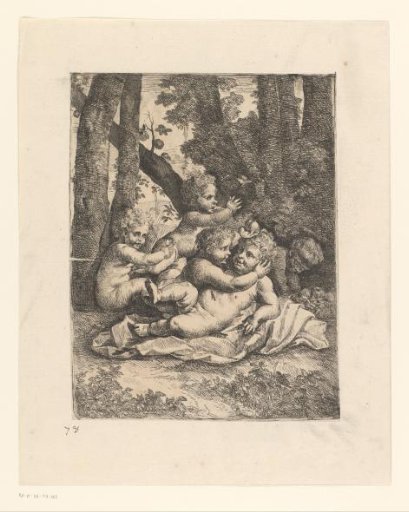 Five Playing Putti