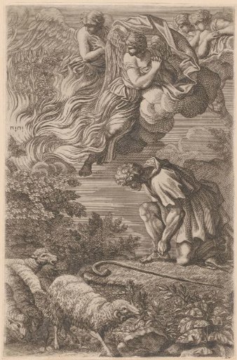 Moses and the burning bush
