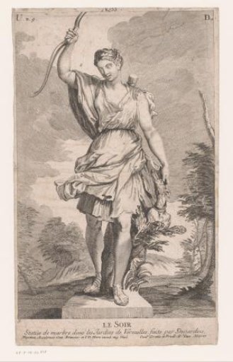 Statue of Diana in the garden of Versailles