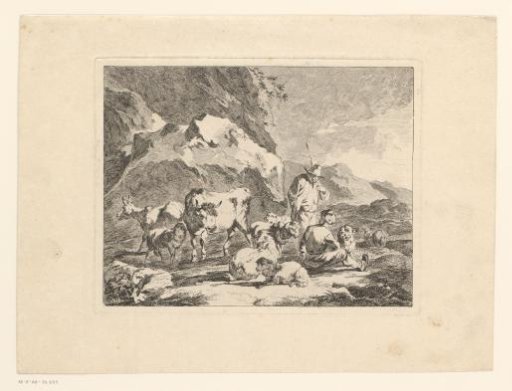 Two Shepherds by Their Flock