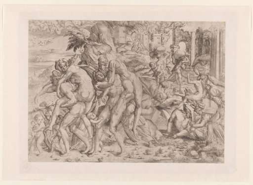 Amphinomus and Anapias save their parents from the fire of Catania