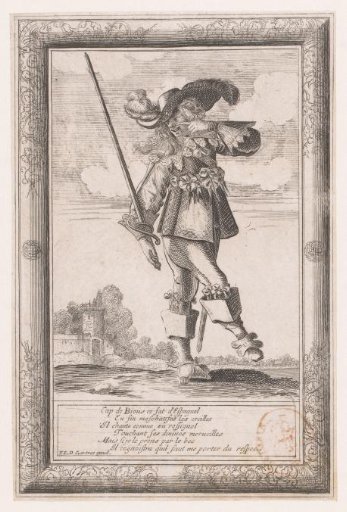 A man with a sword taking a step forward