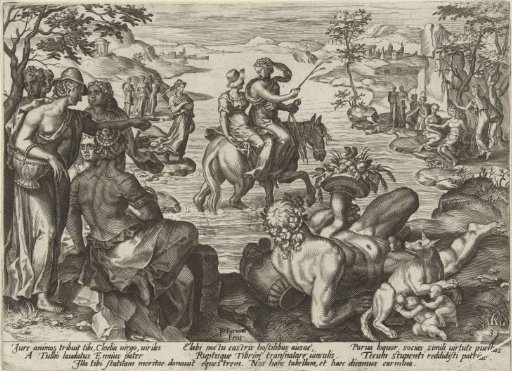 Cloelia Crosses the Tiber on Horseback
