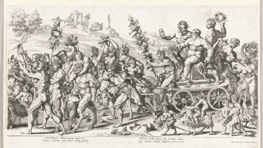 Triumph of Bacchus, right half