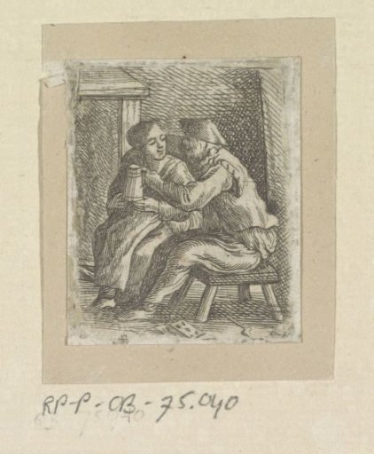Man Embracing a Woman in a Tavern