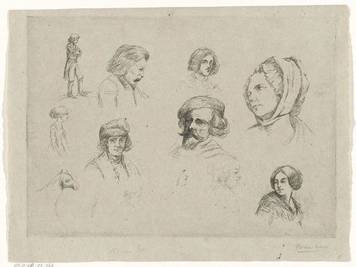 Study Sheet with Head Studies