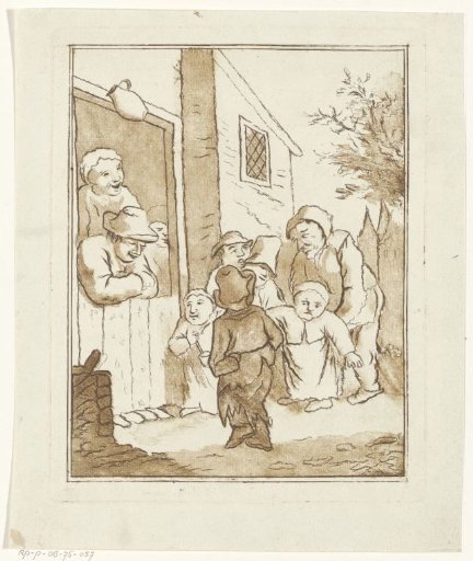 Children Before a House
