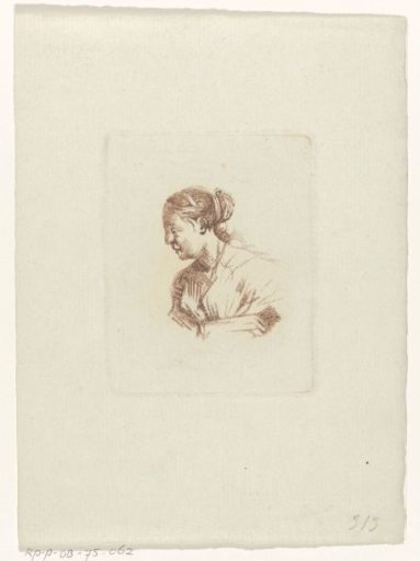 Bust of a Woman Facing Left