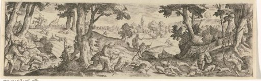 Landscape with a hare hunt