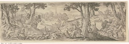 Landscape with a hare hunt