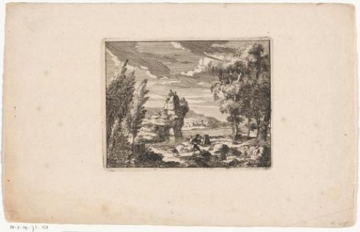River Landscape with a Traveler