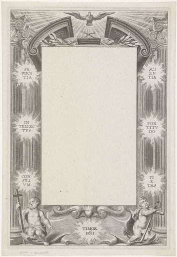 Frame with the Seven Gifts of the Holy Spirit