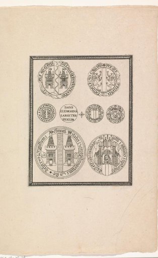 Seals and arm medals of the city of Delft