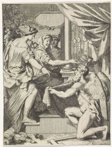 Allegory with a Woman at a Loom