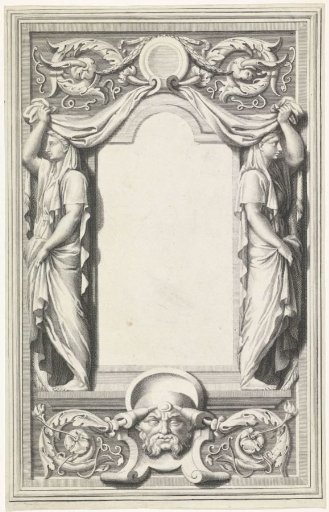 Frame with Two Standing Female Figures