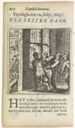 Event on 12 July 1647 during the Neapolitan uprising