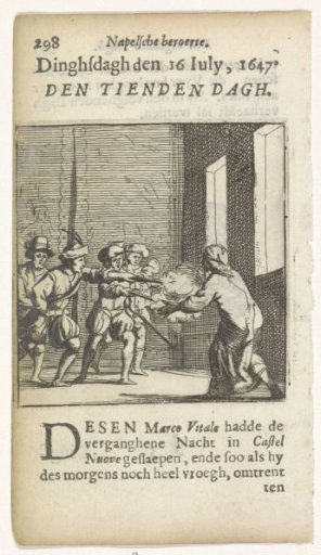 Event on 16 July 1647 during the Neapolitan uprising