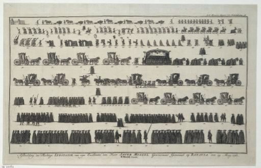 Funeral procession of Jacob Mossel, Governor-General of Batavia, 1761