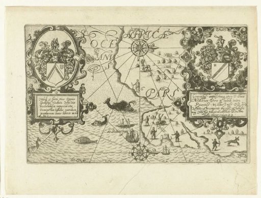 Map of the Cape of Good Hope and Table Bay, 1601