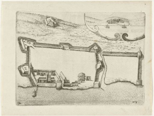 Plan of the town of Gammelamme on the island of Ternate, 1607