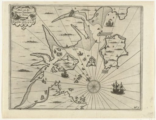 Map of the Coast near Xiamen, 1632