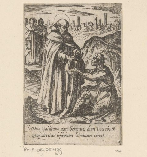 Saint Philip heals a leper