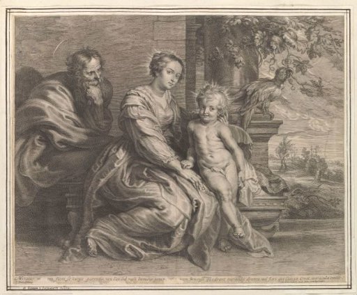 Holy Family with Parrot