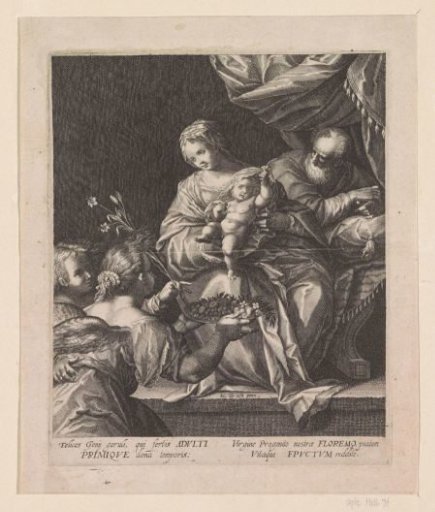 Holy Family with Two Angels