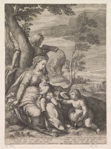 Holy Family by a Tree with John the Baptist as a Child