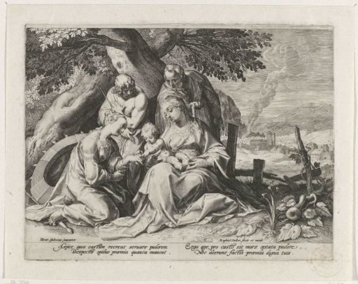 Holy Family with Saint Catherine and Saint Sebastian
