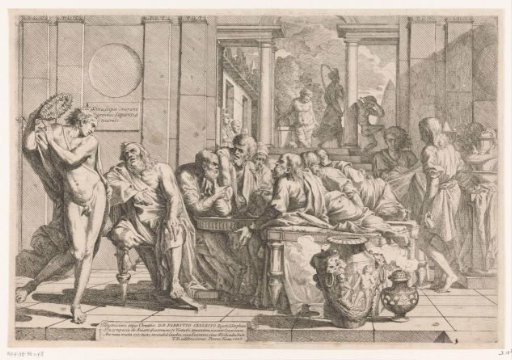 Alcibiades Interrupts the Conversation between Socrates and His Friends