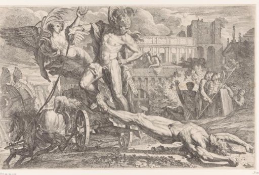 Achilles with the Corpse of Hector Behind His Chariot of Victory