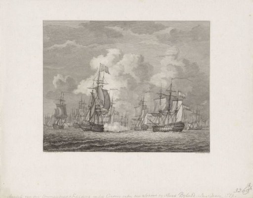 Encounter between Fielding and Van Bylandt, 1779