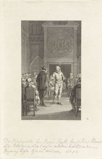 Mayor Cornelis Pietersz. Hooft Pleads with Maurice Against the Resisting of the Law in Amsterdam, 1618