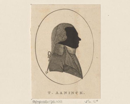 Silhouette Portrait of Theodorus Aaninck