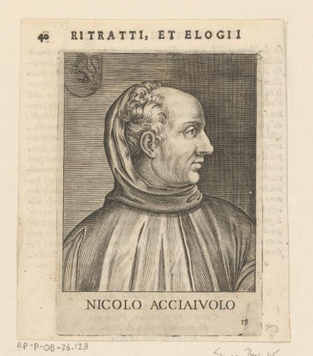 Portrait of the politician Niccolo Acciaiuoli