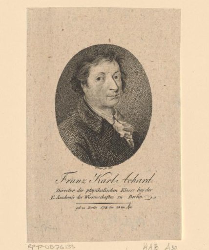 Portrait of Franz Carl Achard