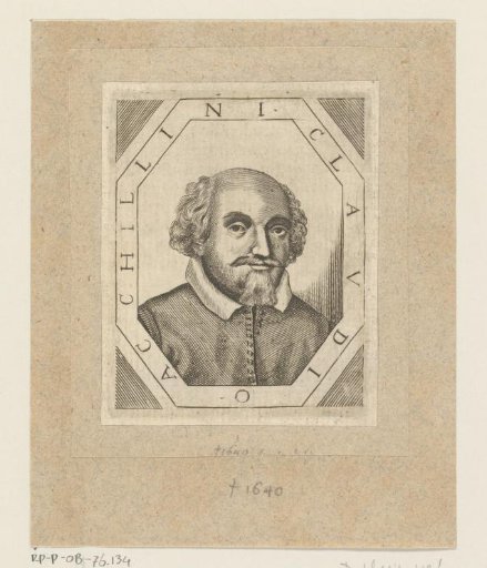 Portrait of the philosopher Claudio Achillini