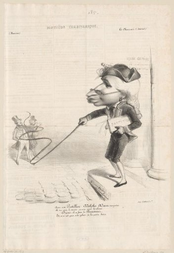 Caricature portrait of Adolphe Adam