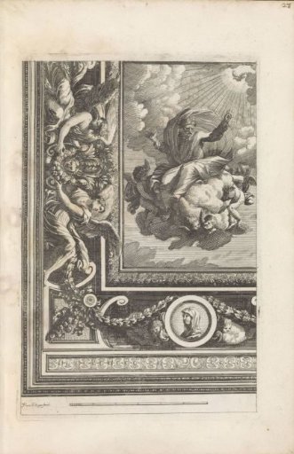 Quarter ceiling with Christ or God the Father in the center