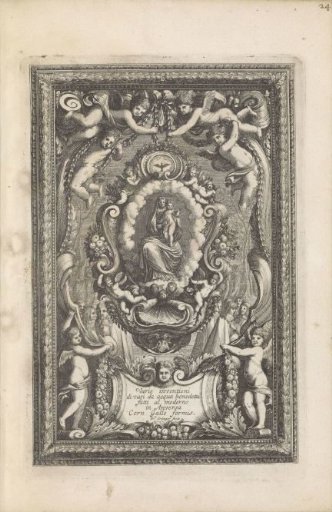 Mary with Child surrounded by putti