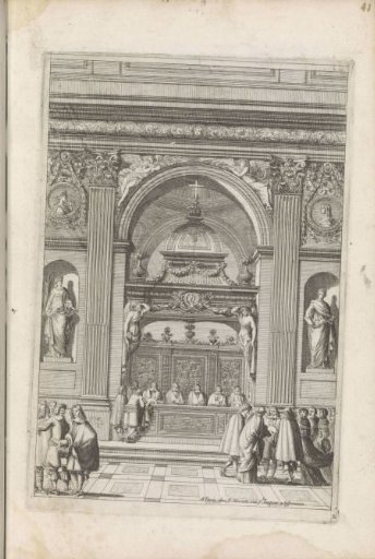 View in the nave of a church