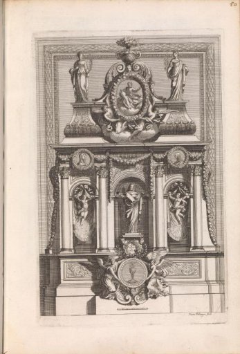 Tabernakel met een standbeeld van Christus